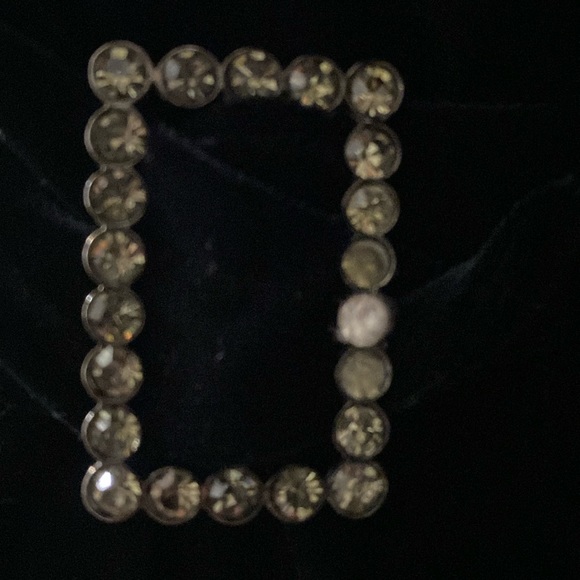 David Warren blk velvet dress w/rhinestone buckle- Size Medium - Picture 7 of 11